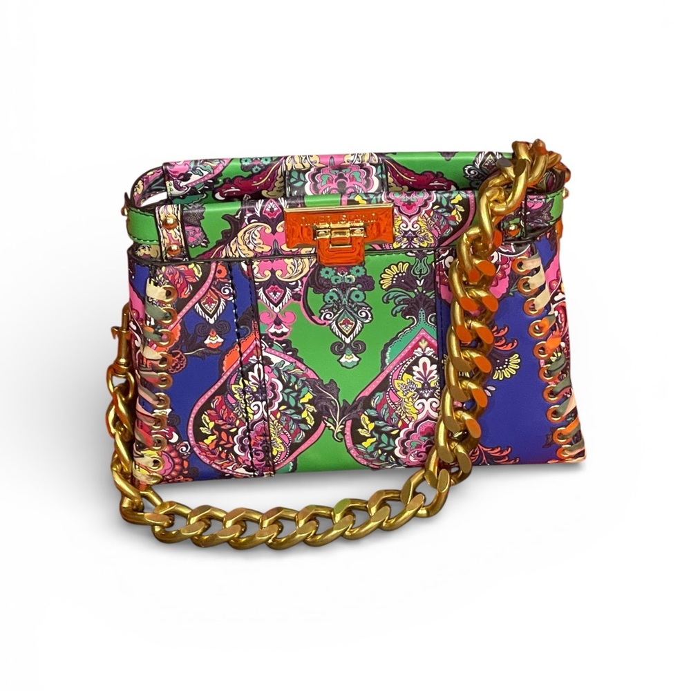 Colorful fabulous Patterned Women's Bag W9 x H7.5 like new